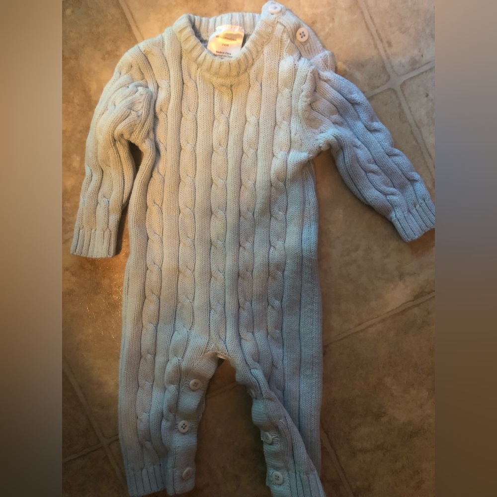 Cotton cable.3-6 month one piece